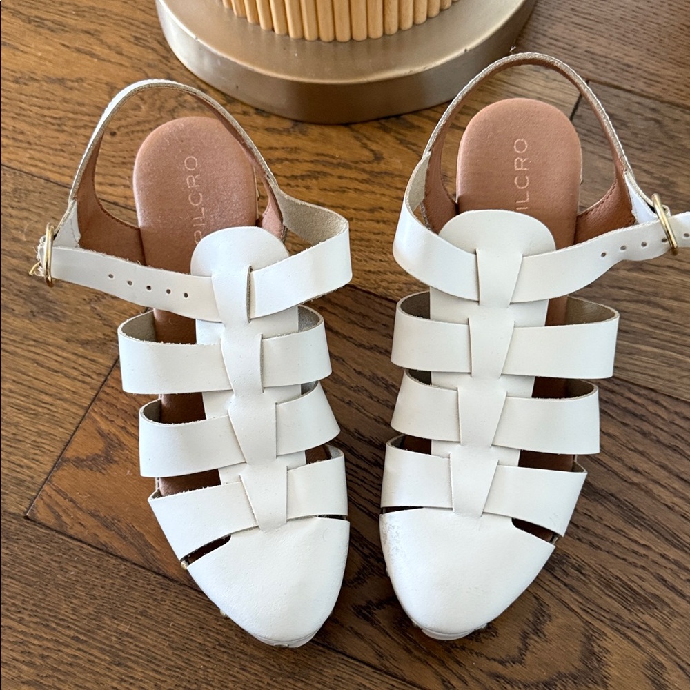 Pilcro White Strappy Sandals